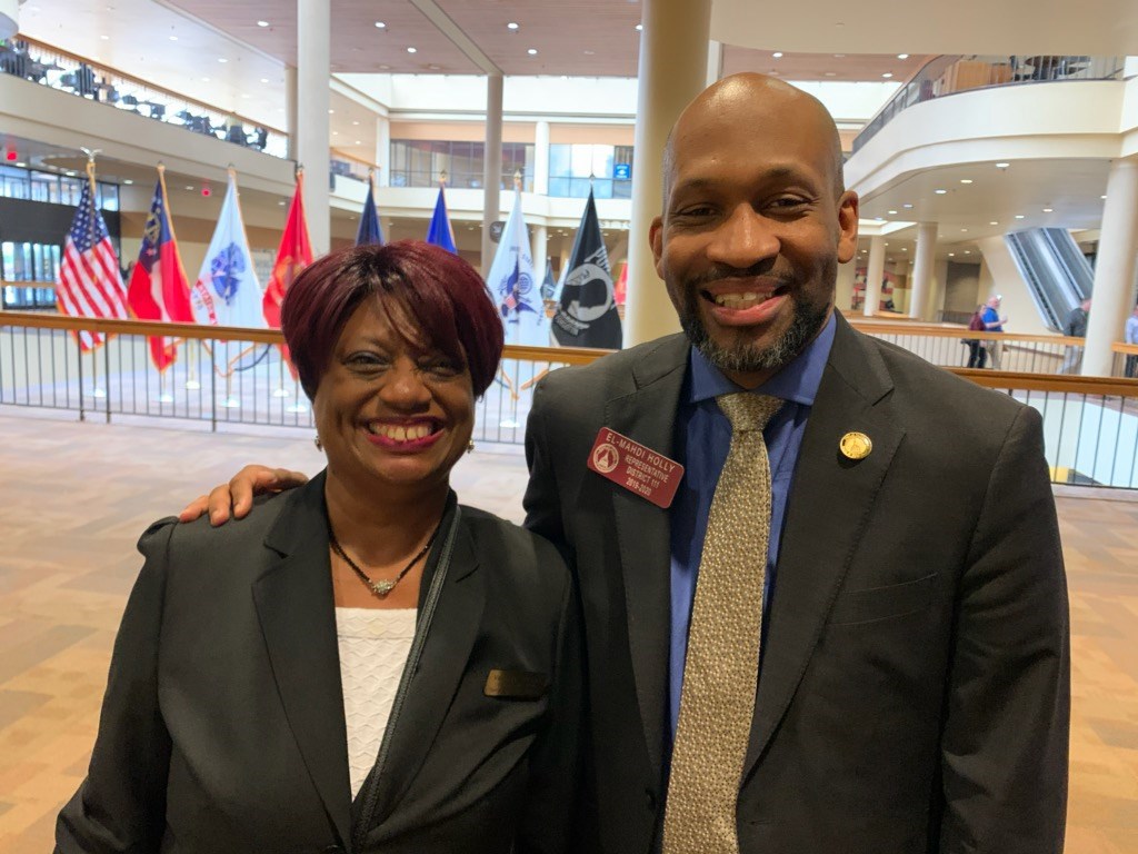 Vanessa W. Thomas and Georgia State Representative El-Mahdi Holly at ...