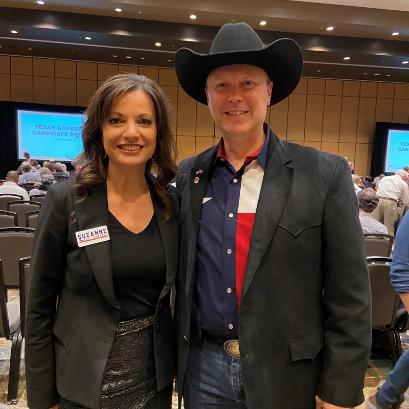 With Suzanne Harp, who is running for US Congress in CD 3 (which includes parts of Collin County).  She would have my vote if I lived in her district!