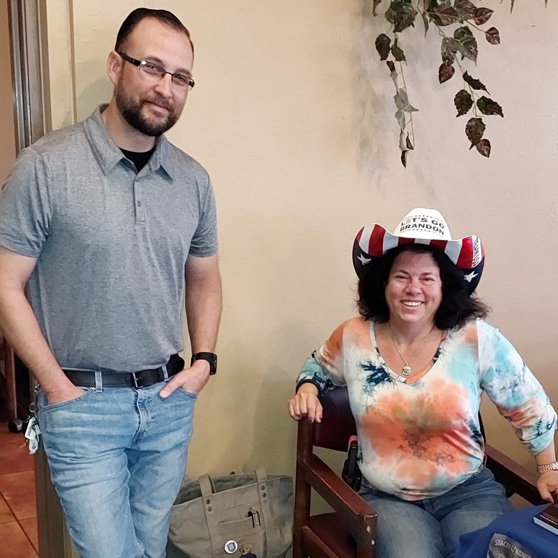 With former Long Island, NY police officer, Stacey Goodman, who was tasked with helping out on ground zero after 9/11. Stacey is the author of "The Dust Never Settles" about her career and her experiences during the aftermath of 9/11.
