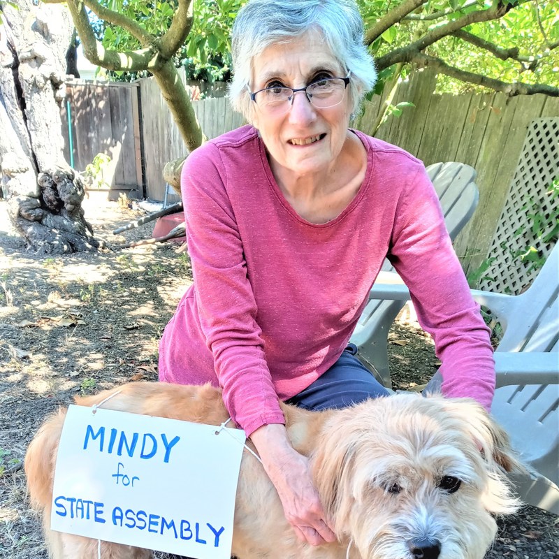 Mindy with her favorite campaign volunteer!