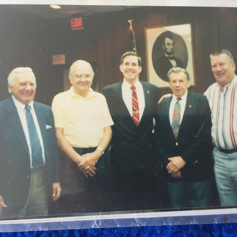 First day in office April 1993 with the men who were a major influence. Richard Billik, John J Curin, Emil J Boucek, Robert G. Taylor 