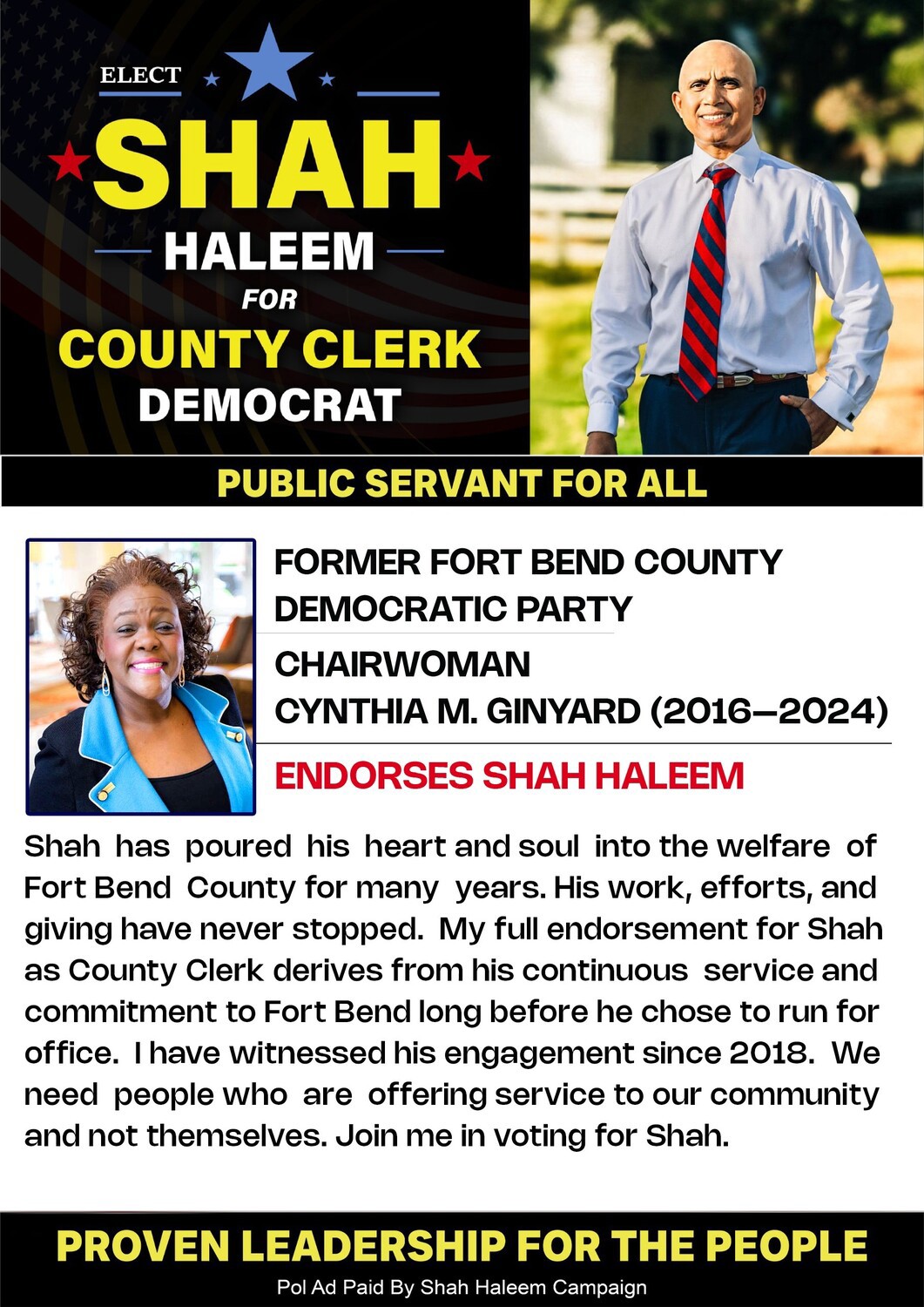 MONICA RILEY SHOW - PAST FBCDP PARTY CHAIRWOMAN CYNTHIA GINYARD 