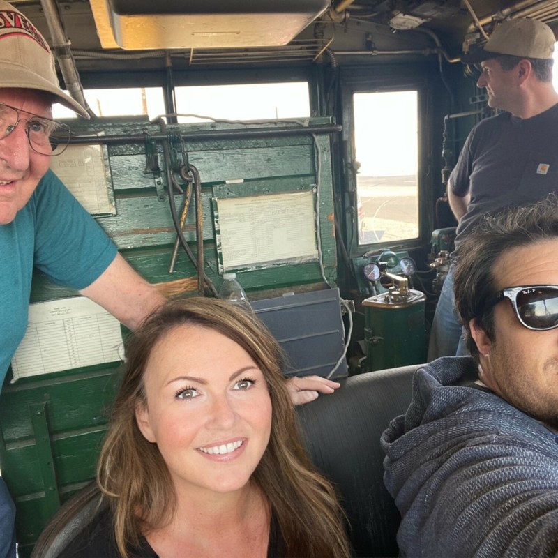 A fun day with the Yakima Trolley's crew when they let me drive a train and we took a trolley ride, too!
