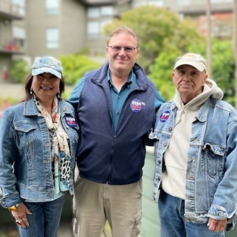Evan with Jenny Wangoe and Bob Pittman
