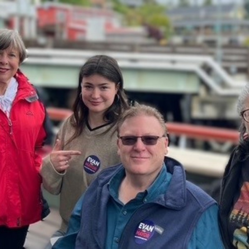 Evan with Nancy Fusare, Olivia Monin and Jana Meredith