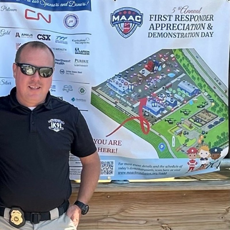 Jerame at the MAAC First Responder Appreciation Day