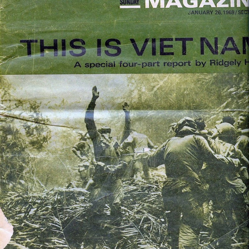 The Chicago Tribune sent Ridgley Hunt to write a story on my Vietnam unit, B Company 227th Assault Helicopter Battalion.  This is the cover for the magazine.