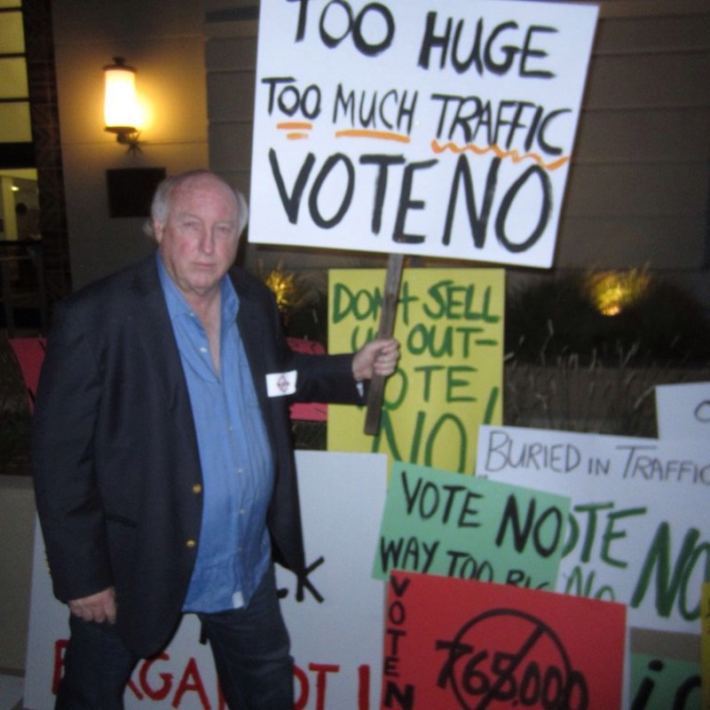 Holding a picket sign outside City Hall on February 4, 2014. The sign says it all. I was so proud to see so many of my fellow citizens standing up for their beliefs that night.