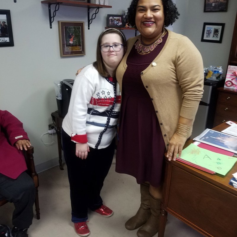 Mary came to visit me to fight for more resources for the disabilities community