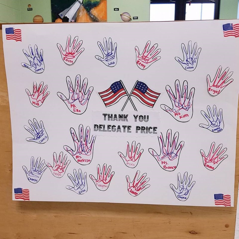 The cutest thank you sign from students at NASA Langley's Child Development Center for when I came to visit for Week of the Young Child