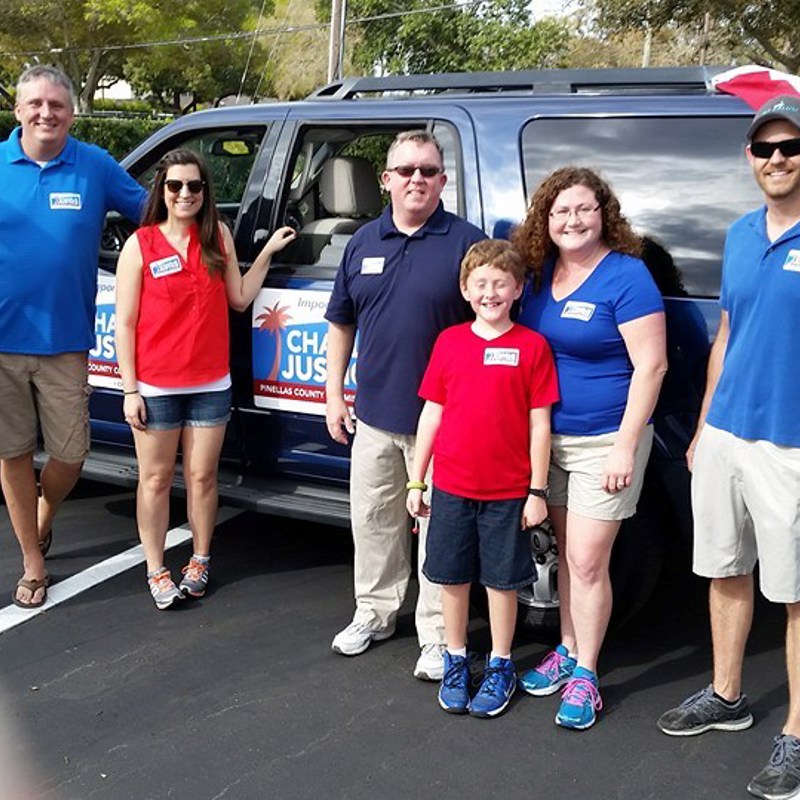 Team Justice at the Seminole Pow Wow Parade