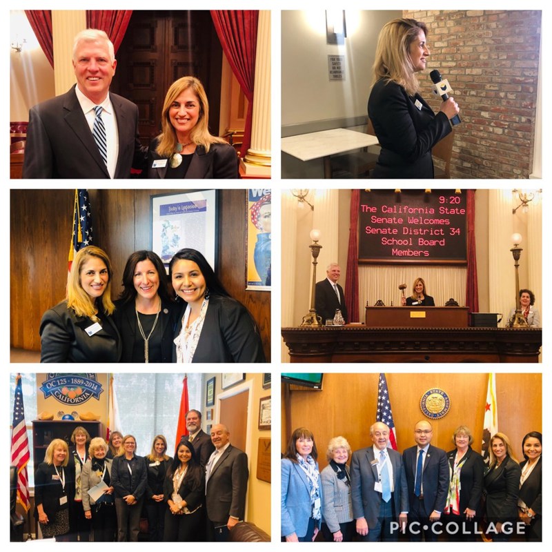 At CBBA Lobbying Day with fellow OC School Board Members visiting with our elected representatives in Sacramento, March 12, 2019.