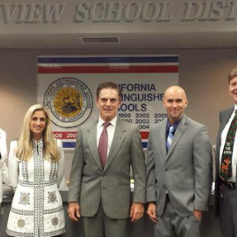 At the OVSD Board of Trustees annual reorganizational meeting, voted in as president for the first term, December, 2014