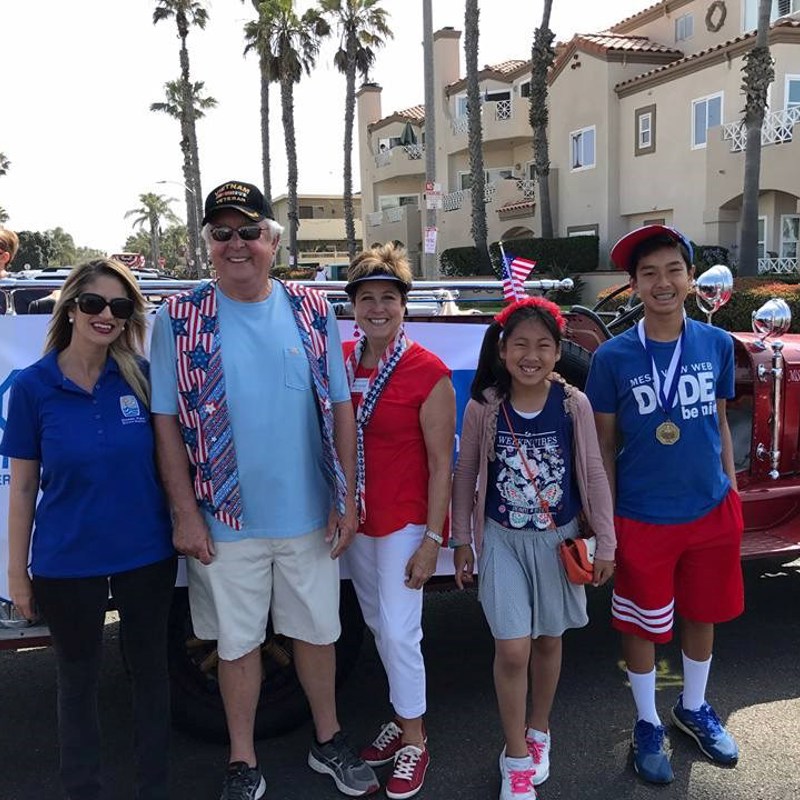 With Oratorical Contest winners at the HB Independence Day Parade 2017