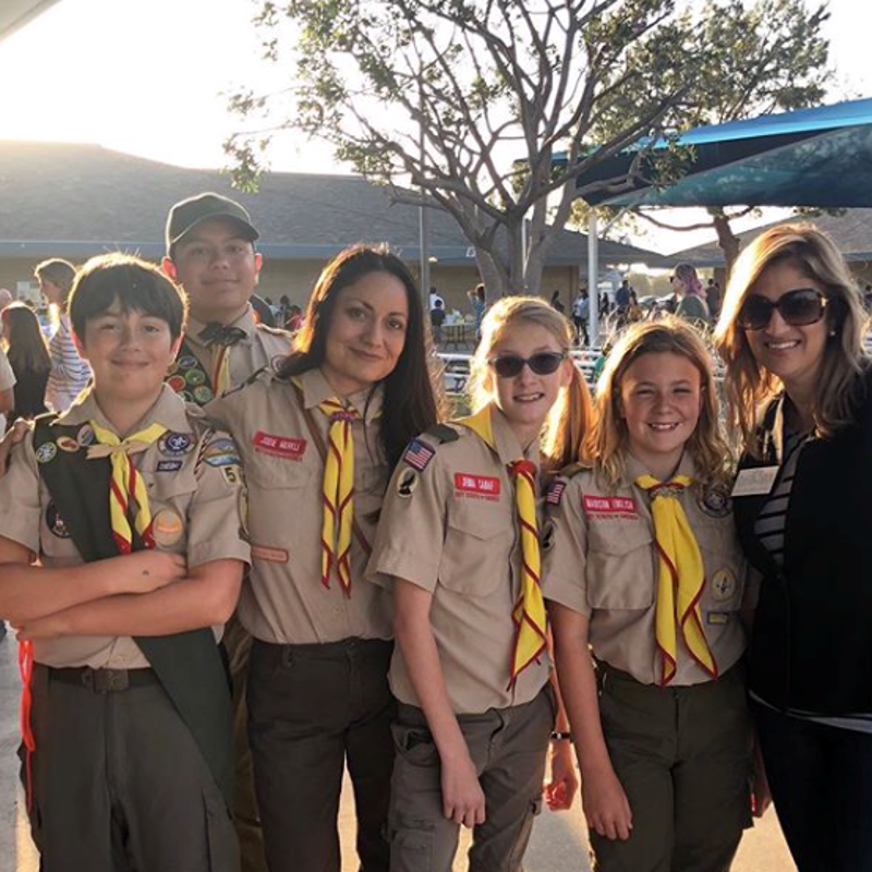 Mesa View Open House with Scouts, and leader Jodie Merkle, 2019