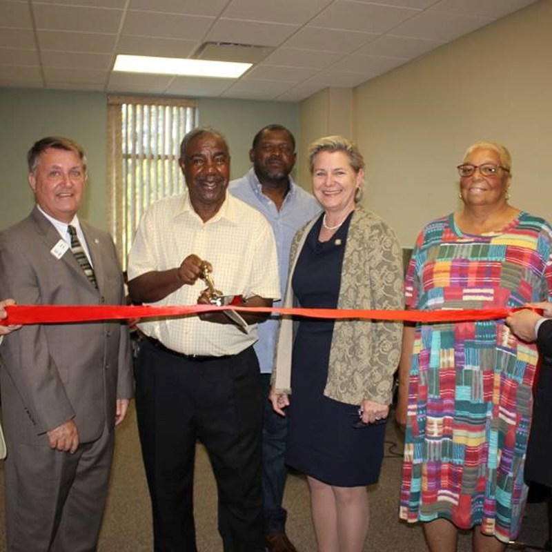 Navassa, NC - Brunswick County Chamber of Commerce Navassa Community Center computer lab ribbon cutting ceremony