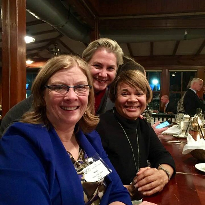 Raleigh Mayor Nancy McFarlane and Charlotte Mayor-elect Vi Lyles at the Metro Mayors event in Wilmington, NC