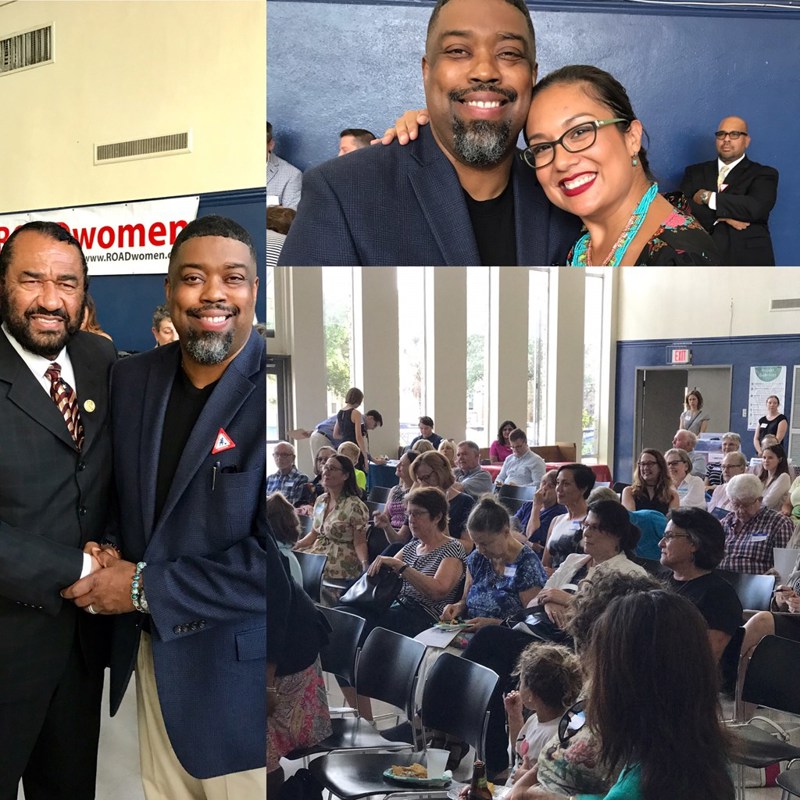 Dr. Fizer with Congressman Al Green, at ROADwomen Civic Meeting
