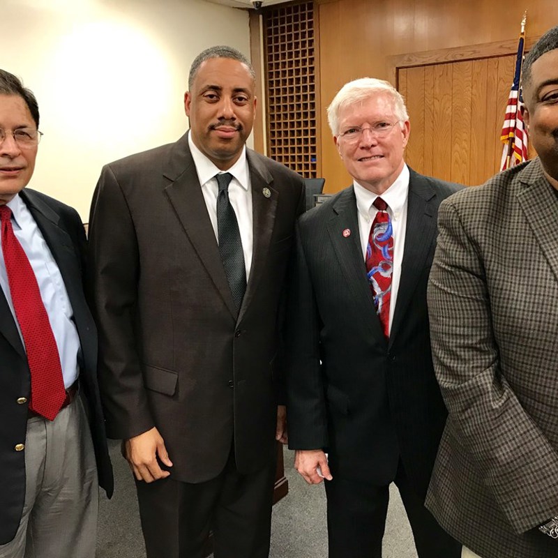 With fellow candidates and Chair of the Texas Coalition of Black Democrats//