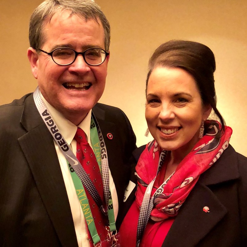 National Championship Game Day with UGA President, Jere Morehead.  What a privilege it is to know him.  The University of Georgia could not ask for a finer or more talented leader.