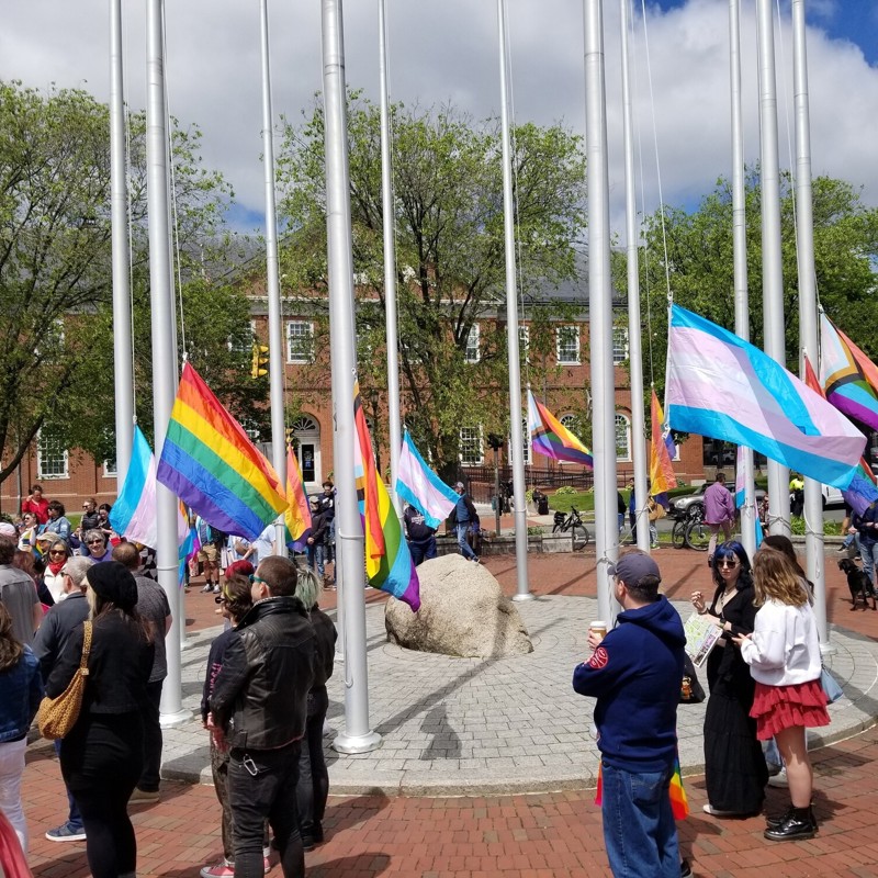Salem's Pride Flag Raising
