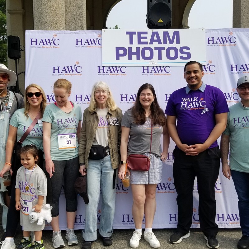 HAWC Walk and 5k Run; HAWC provides free and confidential services to people experiencing domestic violence