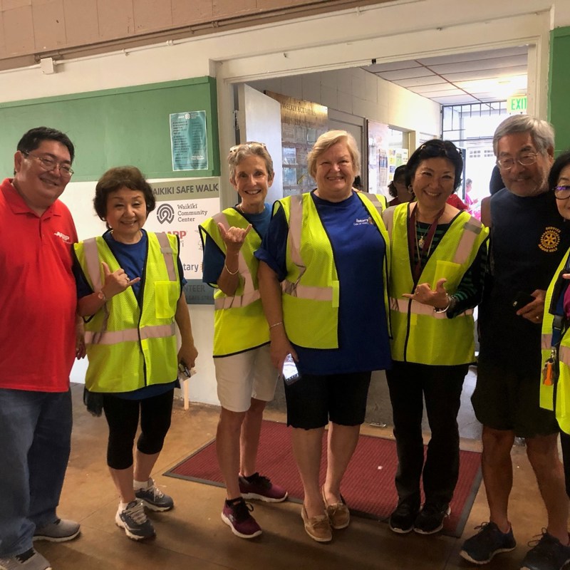 Pedestrian Safety First: Working with the City, Waikiki Community   Center and other community partners and residents, we continue to make our sidewalks and crosswalks safe for our pedestrians.