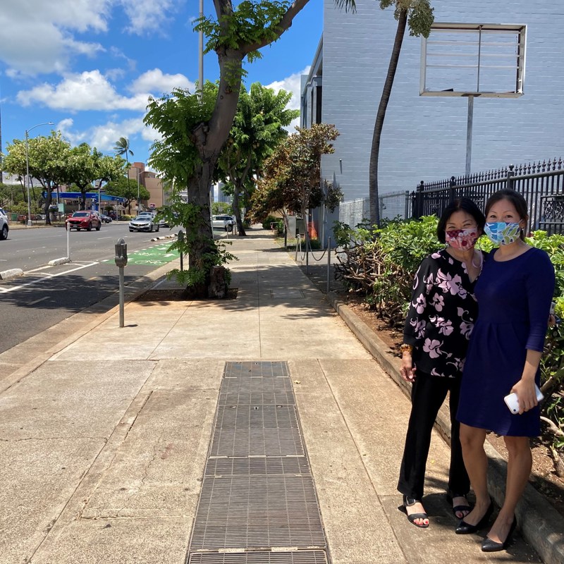 Sharon worked with businesses and the Governor's Coordinator on Homelessness to find a solution to permanently remove the encampment.  She helped to establish a McCully-Moiliili Business Security Watch.