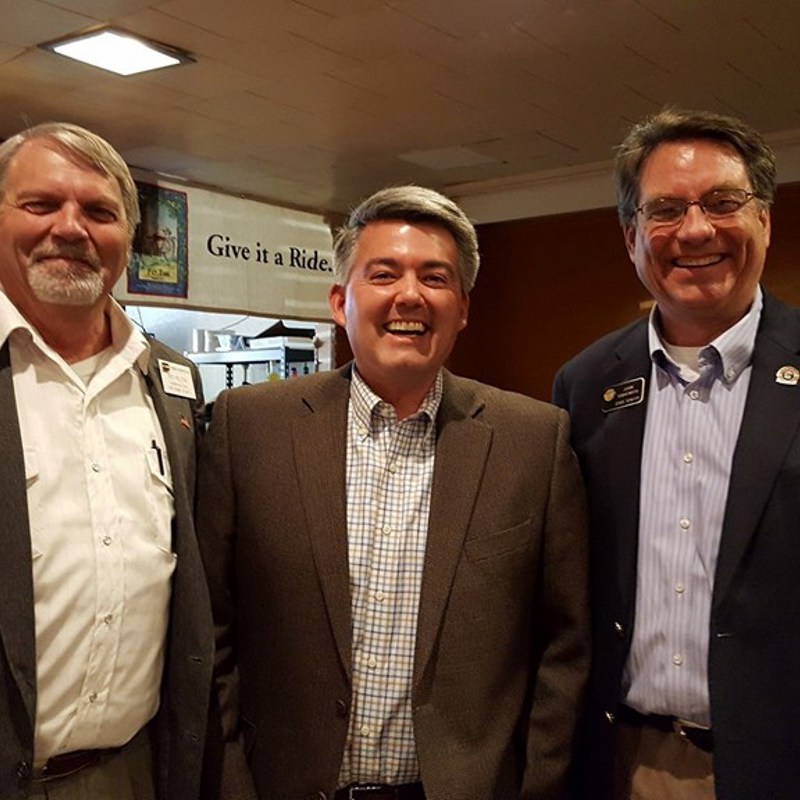Senators Gardner and Sonnenberg with me at the Yuma County Assembly 2018