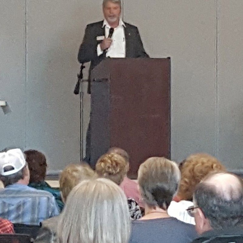 Speaking at the Morgan County Assembly 2018