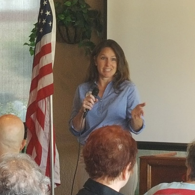 Speaking at the Tulsa County Democratic Party luncheon.