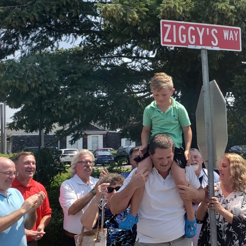At the dedication of Ziggy's Way 

We all miss Ziggy!
