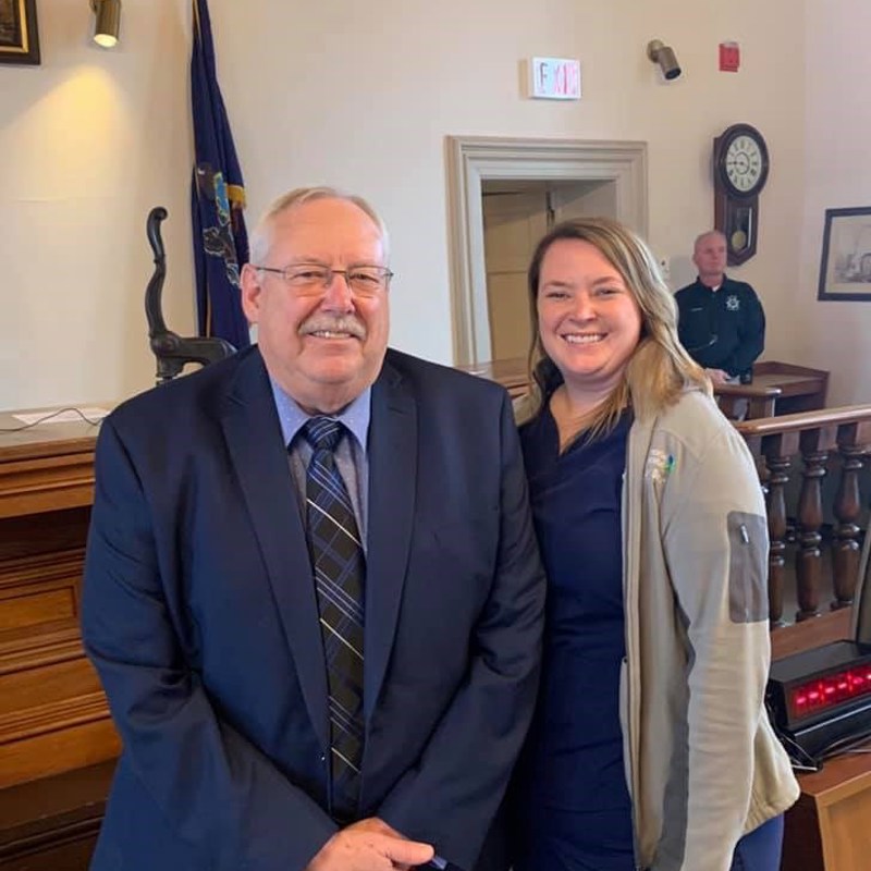Inauguration Day January 6, 2020 with my daughter and campaign manager Erica