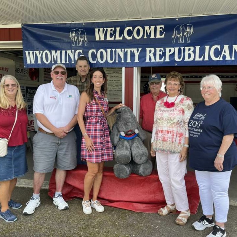 At Wyoming County Fair with Megan Martin, our candidate for Superior Court