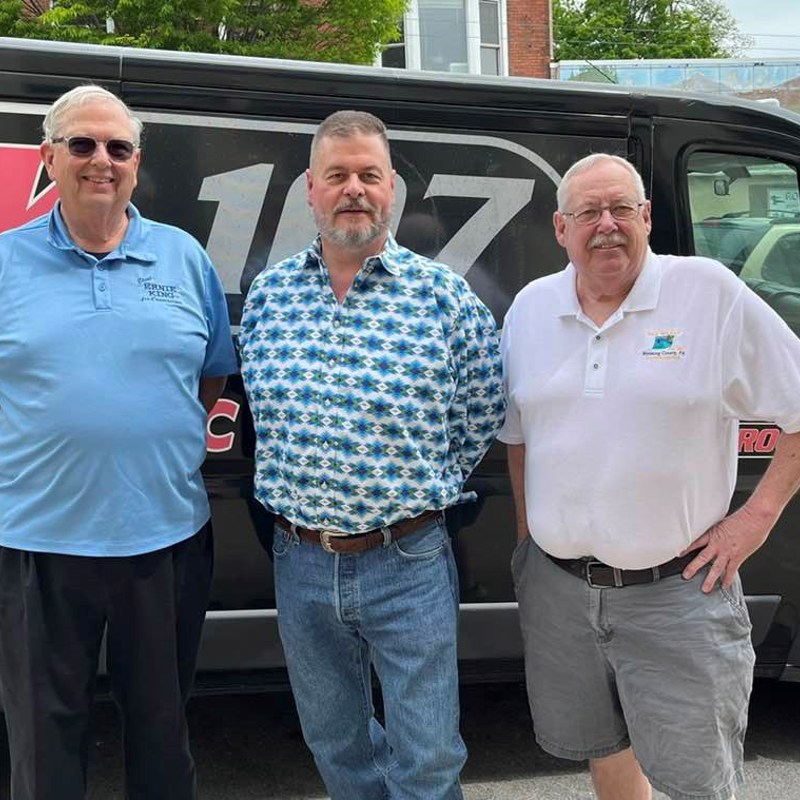 County Commissioners Ernie King, Tom Henry and Rick Wilbur at Penn EAST FCU Grand opening