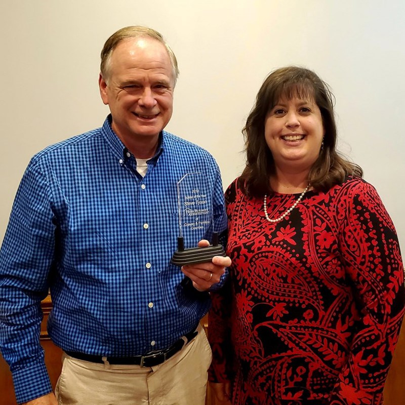 Steve Tyson was named Builder of the Year for 2019 by the Home Builders Associate of Craven and Pamlico Counties at their Annual Awards Banquet.

