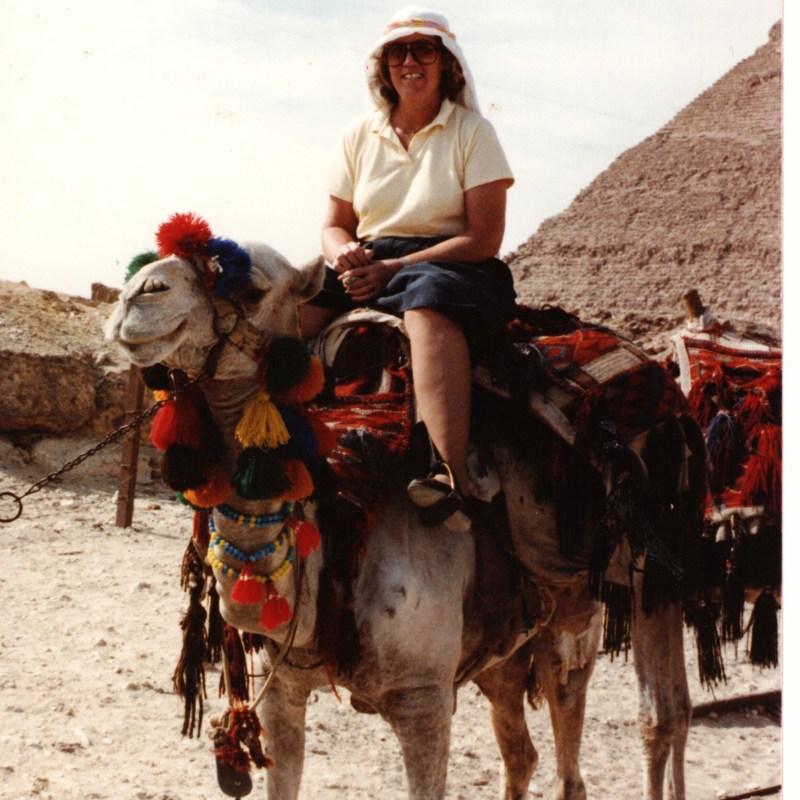 Molly visiting Egypt, Late 1980's