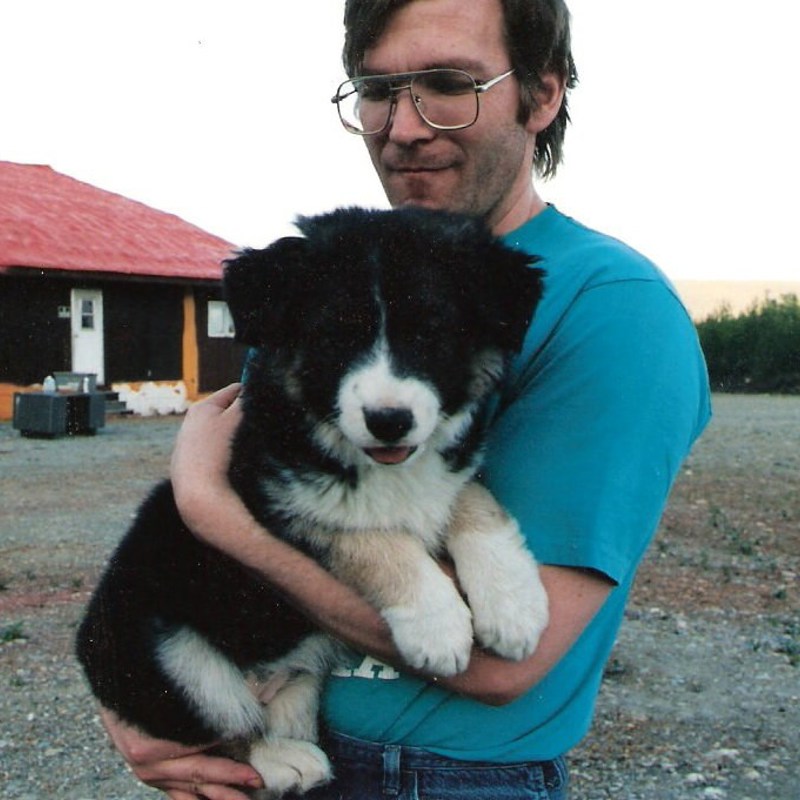 With My Puppy Elsie, when I was only 35