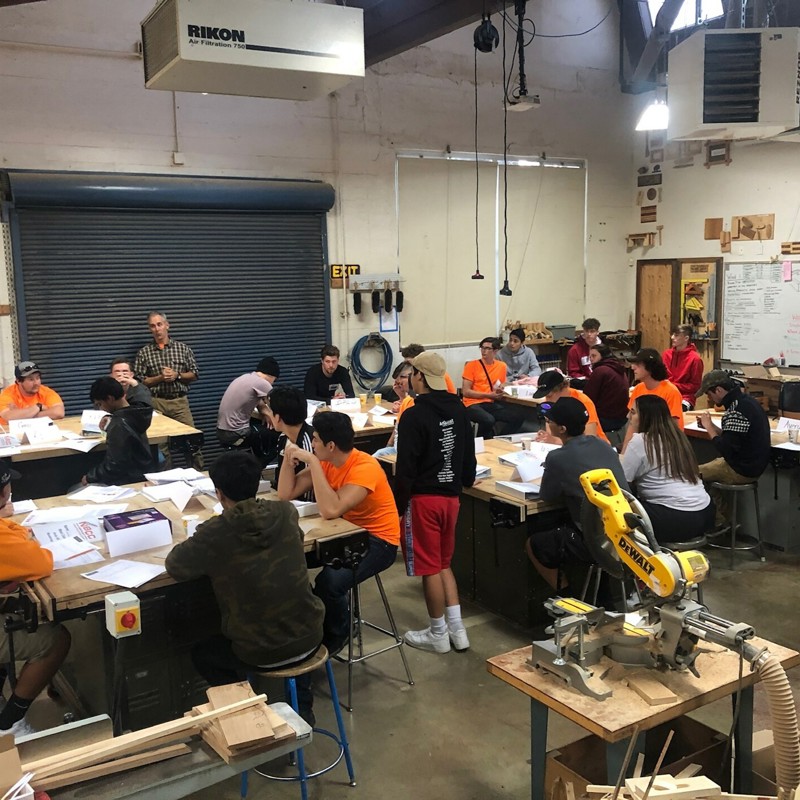 Construction Corps Training at Analy High School Early 2020