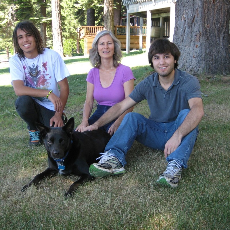 Diana, Ben, & Alex
& Family Dog Flash 2010